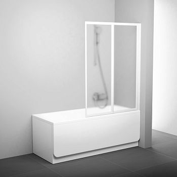 Шторка для ванны VS2 105 белая + Грапе Ravak в #REGION_NAME_DECLINE_PP#