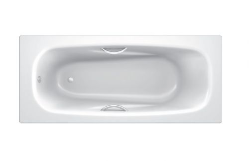 BLB UNIVERSAL ANATOMICA HG Стальная ванна 170*75, с отверстиями для ручек, белая в Краснодаре