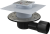 APV3344 Сливной трап 105 × 105/50/75, подводка – боковая, решетка – нержавеющая сталь, фланец –нержа Alca Plast в Краснодаре